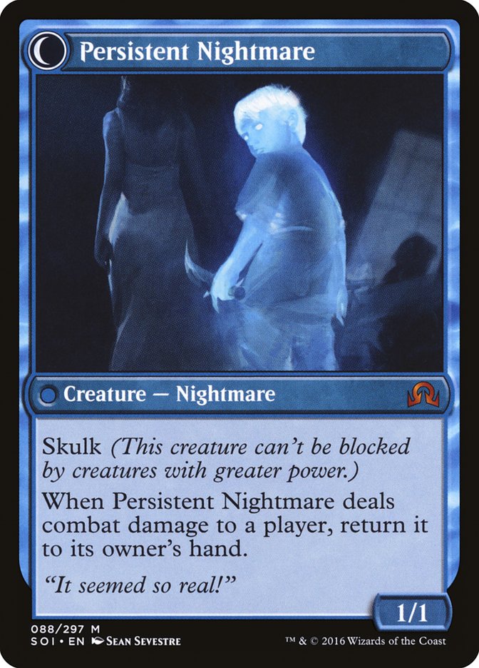 Startled Awake // Persistent Nightmare (SOI-088) [Shadows over Innistrad]: (Double Faced Transform) Foil