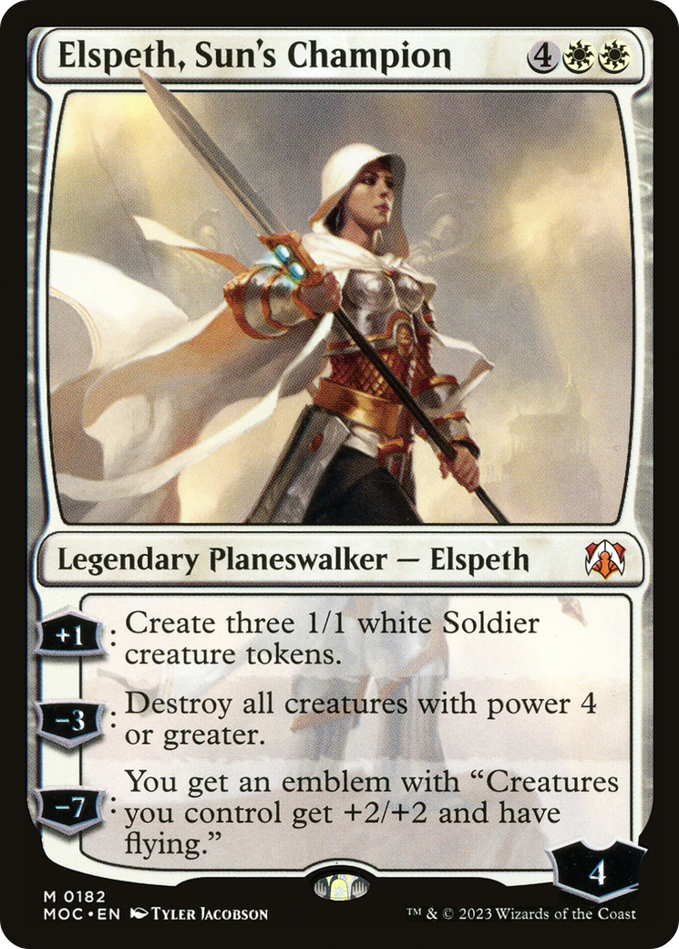 Elspeth, Sun's Champion (MOC-182) [March of the Machine Commander]