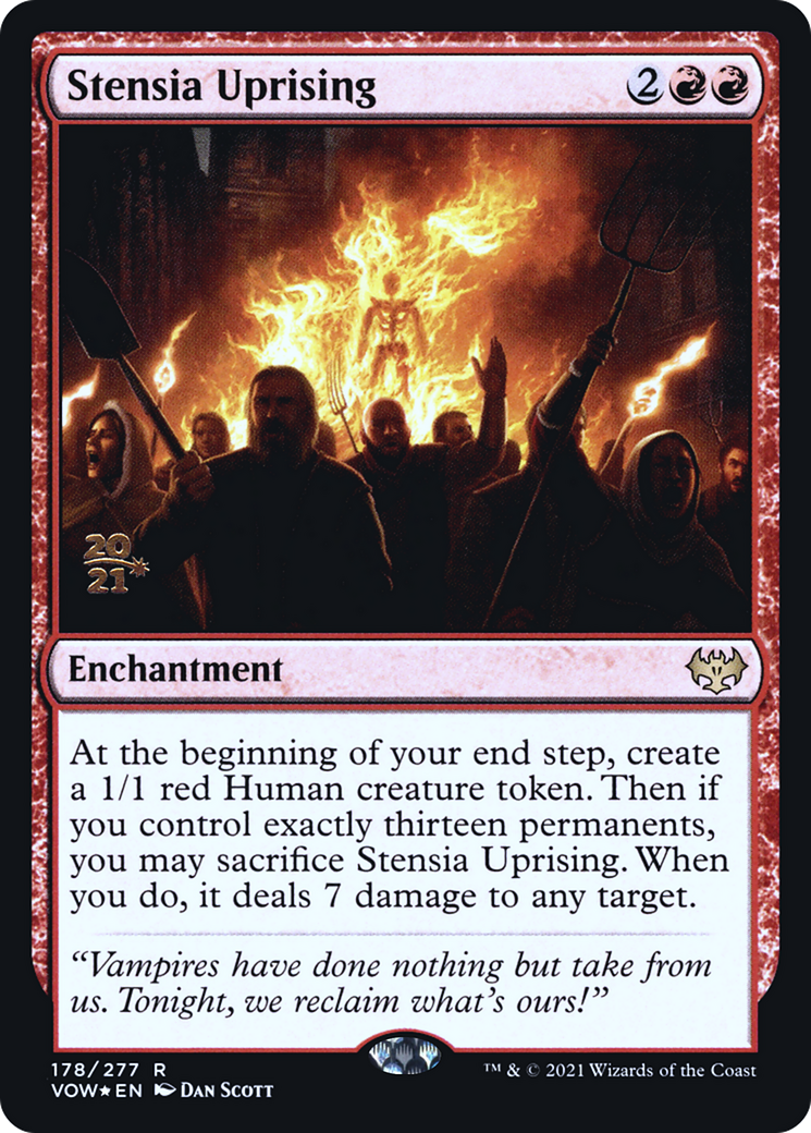 Stensia Uprising (PRE-178S) [Innistrad: Crimson Vow Promos] Foil