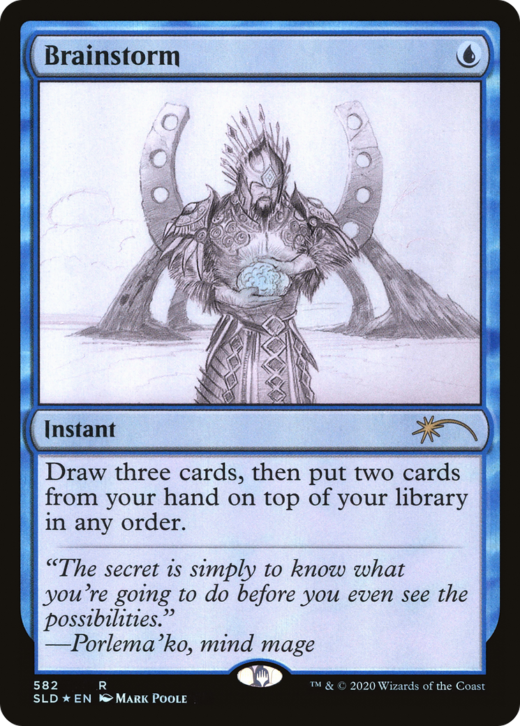 Brainstorm (SLD-582) (Sketch Showcase) [Secret Lair Drop] Foil