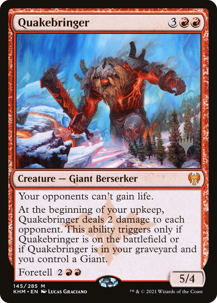 Quakebringer (PPKHM-145P) [Kaldheim Promos] Foil