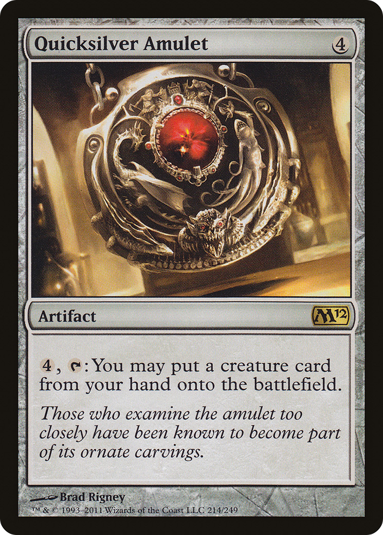 Quicksilver Amulet (M12-214) [Magic 2012] Foil