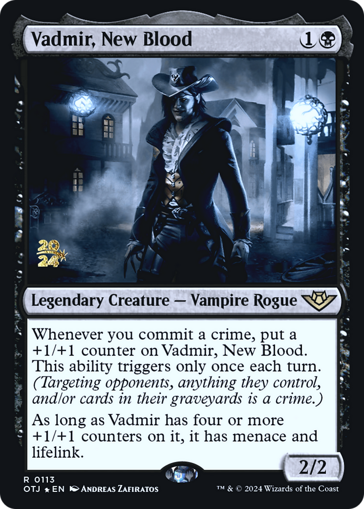 Vadmir, New Blood (PRE-113S) [Outlaws of Thunder Junction Promos] Foil