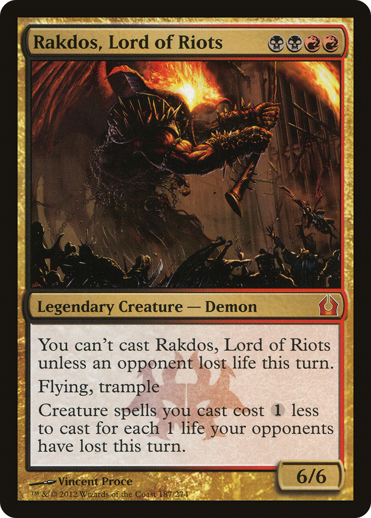 Rakdos, Lord of Riots (RTR-187) [Return to Ravnica]
