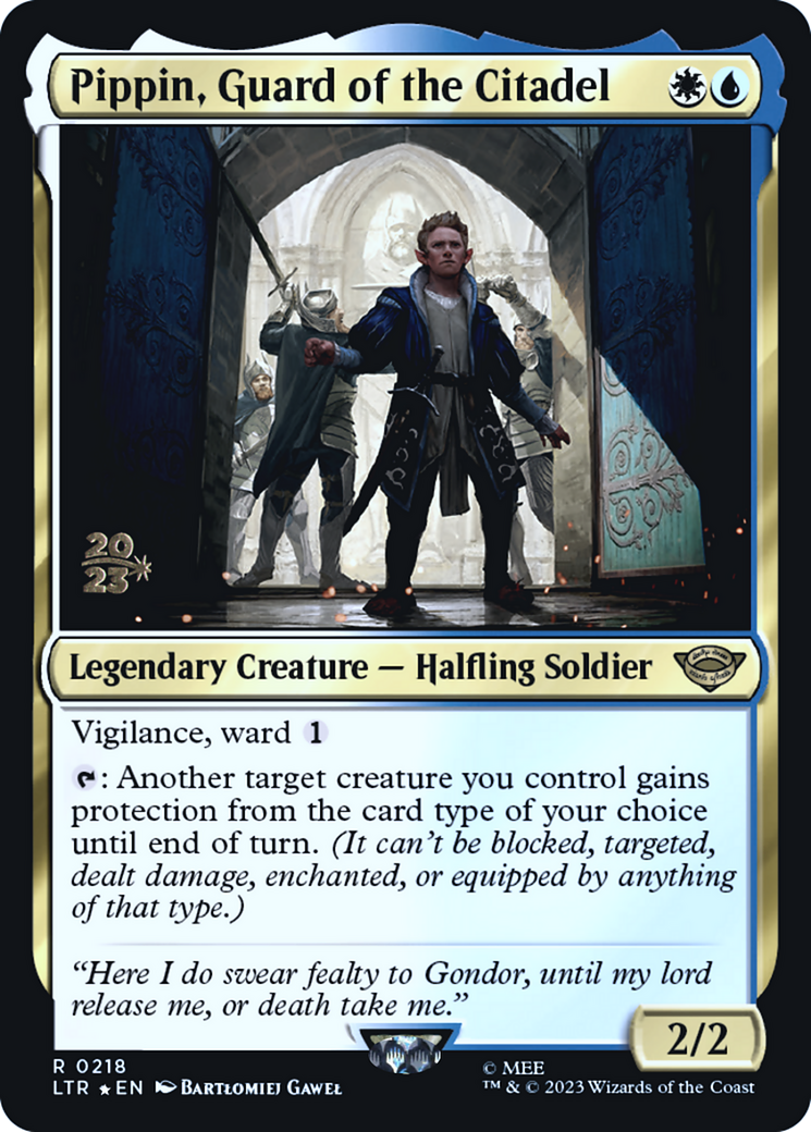 Pippin, Guard of the Citadel (PRE-218S) [Tales of Middle-earth Promos] Foil