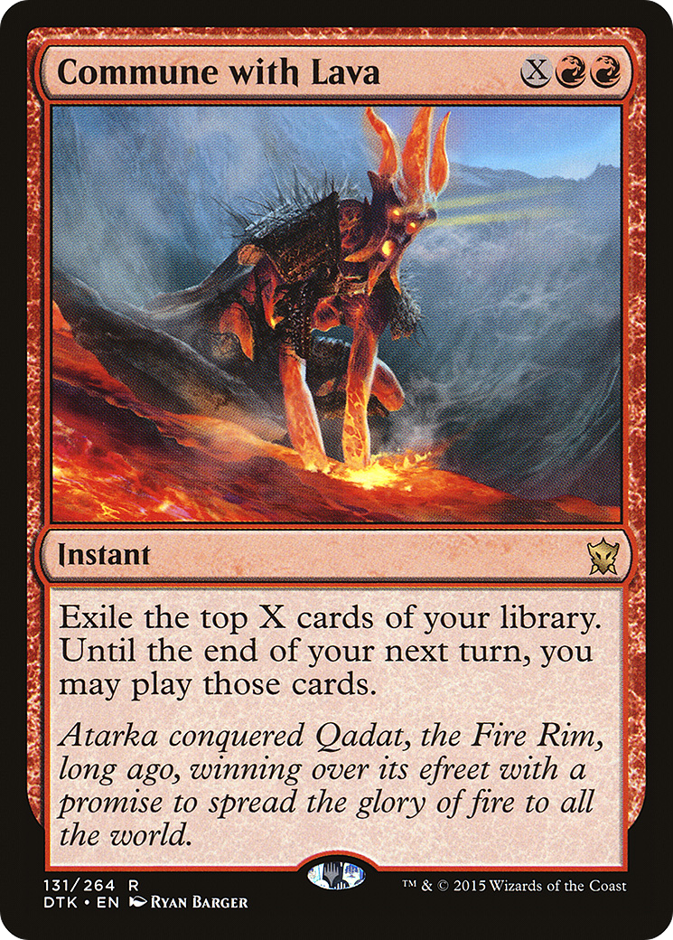 Commune with Lava (DTK-131) [Dragons of Tarkir] Foil