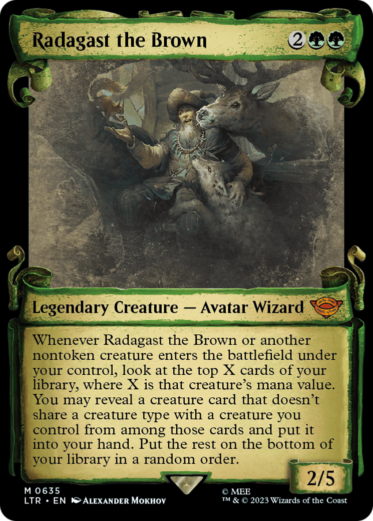 Radagast the Brown (Showcase Scrolls) (LTR-635) [The Lord of the Rings: Tales of Middle-earth]