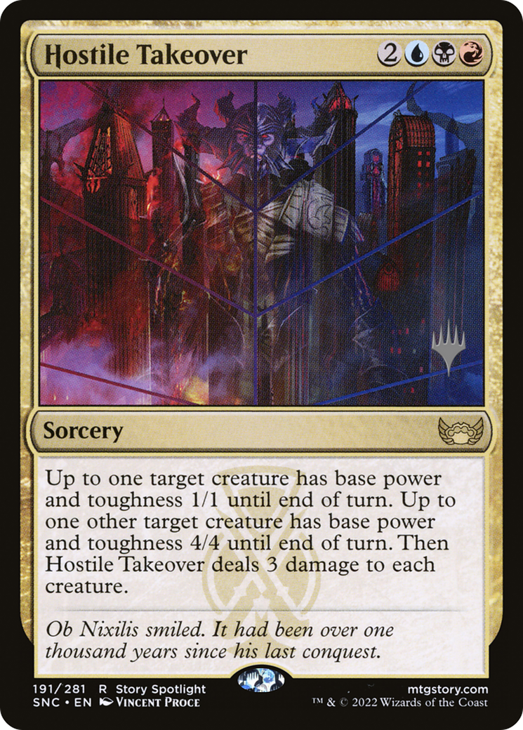 Hostile Takeover (PPSNC-191P) [Streets of New Capenna Promos] Foil