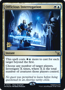 Officious Interrogation (PRE-222S) [Murders at Karlov Manor Promos] Foil