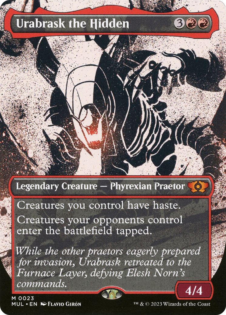 Urabrask the Hidden (MUL-023) (Showcase) (Borderless) [Multiverse Legends]