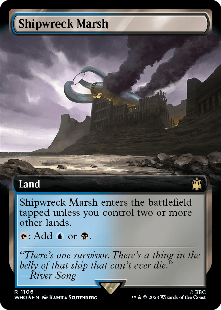 Shipwreck Marsh (Extended Art) (Surge Foil) (WHO-1106) [Doctor Who] Foil