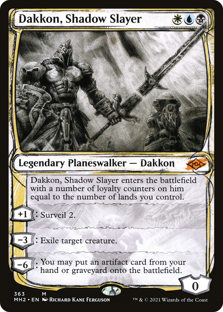 Dakkon, Shadow Slayer (Showcase) (MH2-363) [Modern Horizons 2]