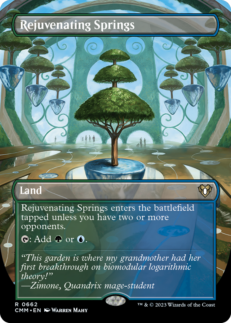 Rejuvenating Springs (CMM-662) [Commander Masters] (Borderless) Foil