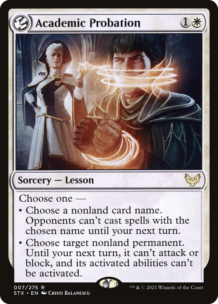 Academic Probation (STX-007) [Strixhaven: School of Mages]: (lesson)