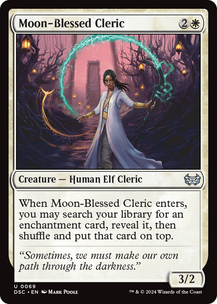 Moon-Blessed Cleric (DSC-069) [Duskmourn: House of Horror Commander]