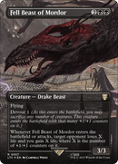 Fell Beast of Mordor (Borderless) (Surge Foil) (LTC-557) [Tales of Middle-earth Commander] (Borderless) Foil