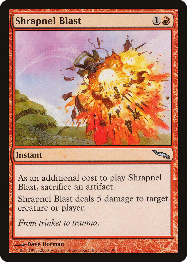 Shrapnel Blast (MRD-106) [Mirrodin]