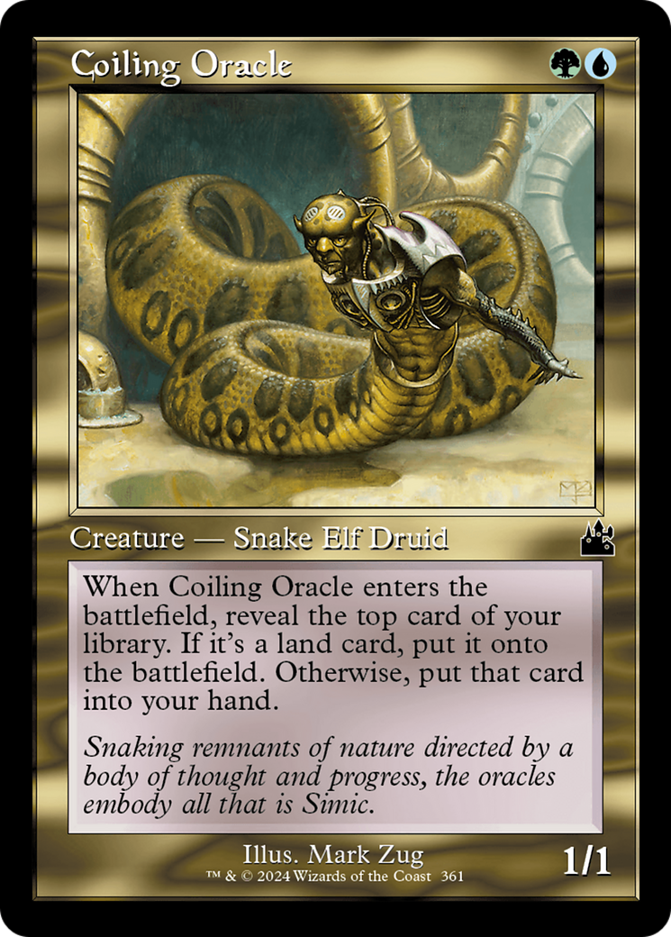 Coiling Oracle (RVR-361) [Ravnica Remastered] Foil