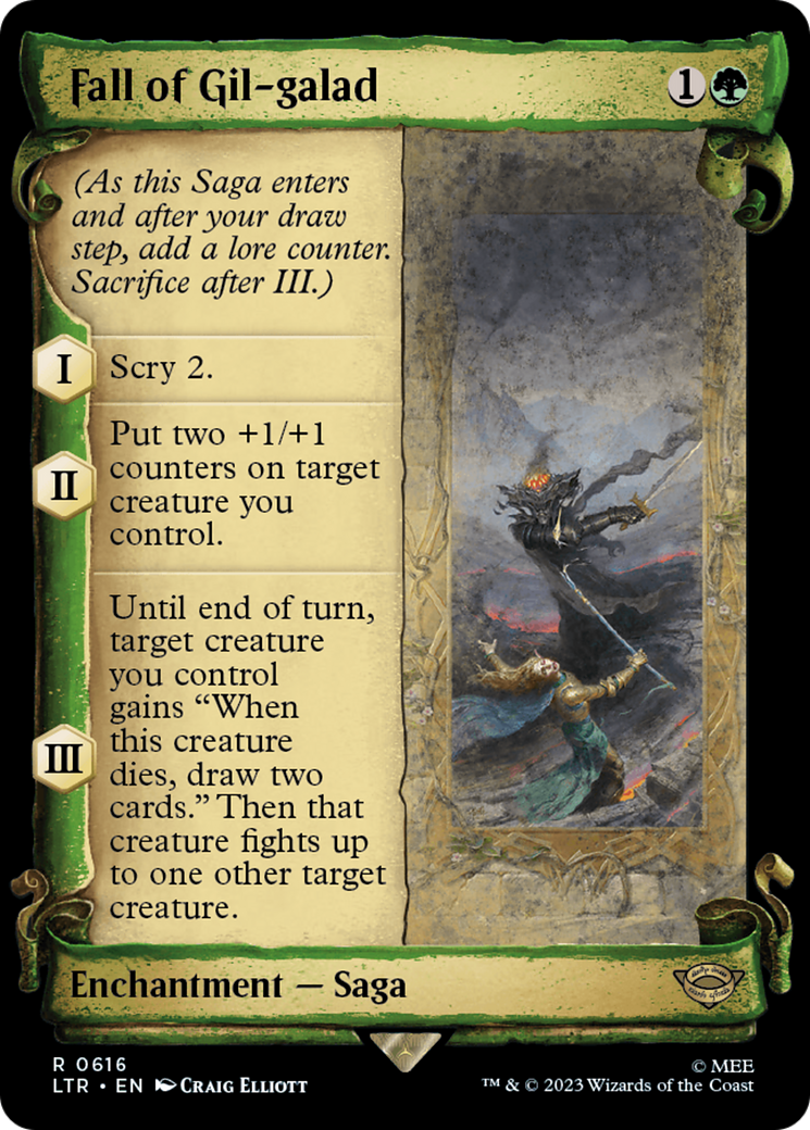 Fall of Gil-galad (Showcase Scrolls) (LTR-616) [The Lord of the Rings: Tales of Middle-earth]