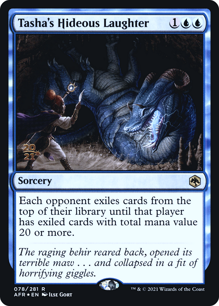 Tasha's Hideous Laughter (PRE-78S) [Adventures in the Forgotten Realms Promos] Foil