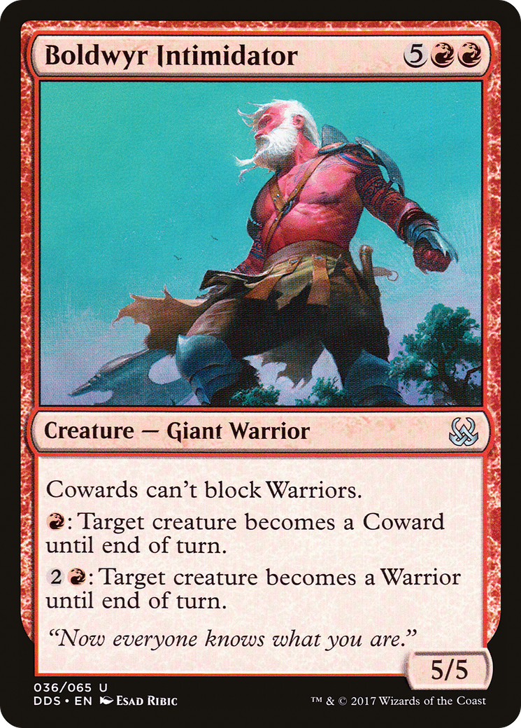 Boldwyr Intimidator (DDS-036) [Duel Decks: Mind vs. Might]