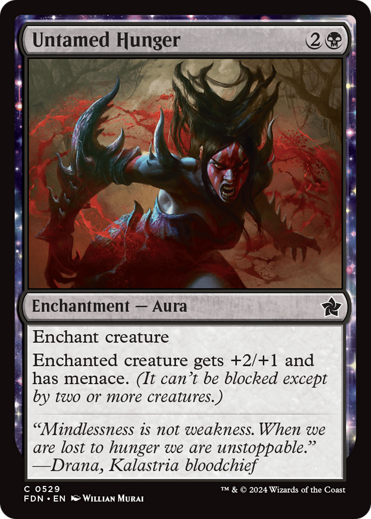 Untamed Hunger (FDN-529) [Foundations]: (enchantment)