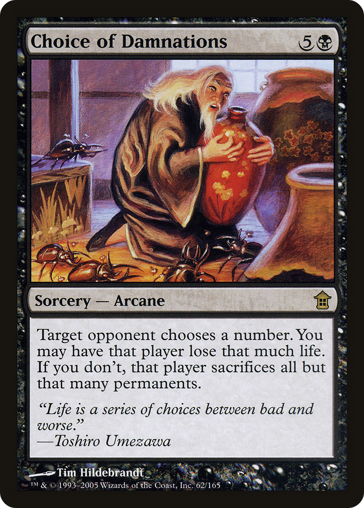 Choice of Damnations (SOK-062) [Saviors of Kamigawa] Foil