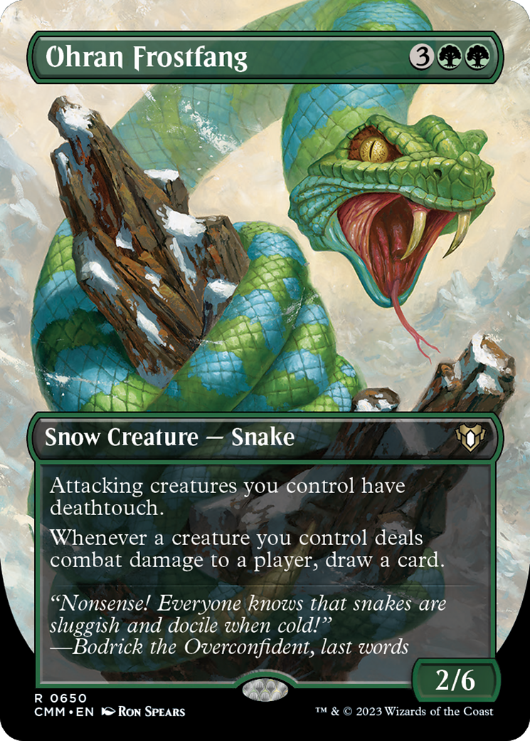 Ohran Frostfang (CMM-650) [Commander Masters] (Borderless)