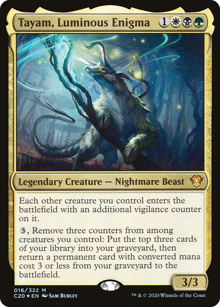 Tayam, Luminous Enigma (C20-016) [Commander 2020] Foil