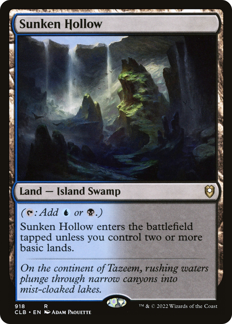 Sunken Hollow (CLB-918) [Commander Legends: Battle for Baldur's Gate]