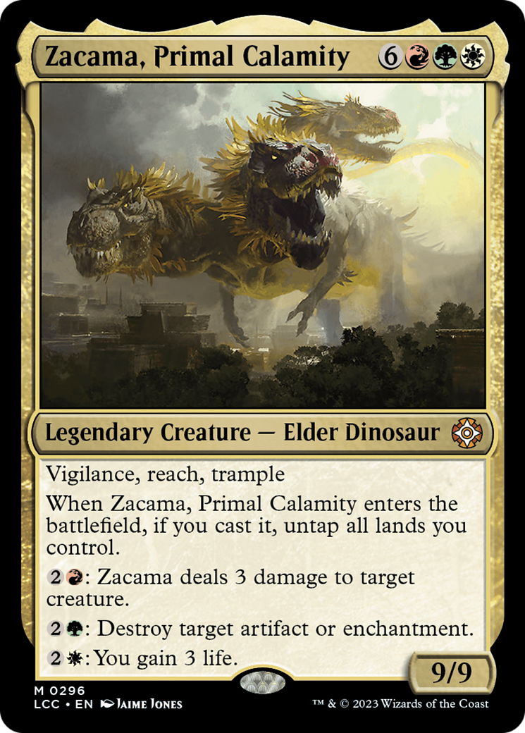 Zacama, Primal Calamity (LCC-296) [The Lost Caverns of Ixalan Commander]