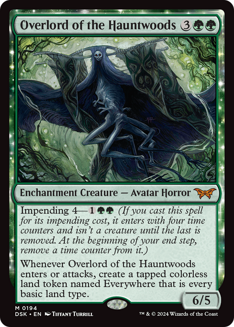 Overlord of the Hauntwoods (DSK-194) [Duskmourn: House of Horror]: (enchantment) Foil