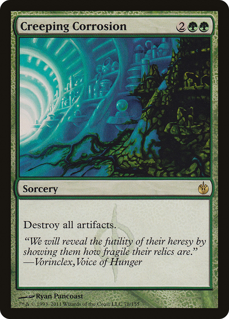 Creeping Corrosion (MBS-078) [Mirrodin Besieged] Foil