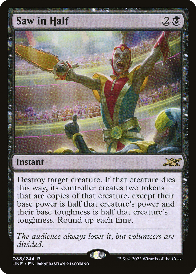 Saw in Half (UNF-088) [Unfinity] Foil