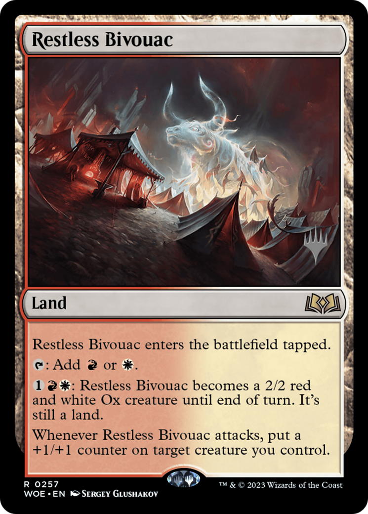 Restless Bivouac (PPWOE-257P) [Wilds of Eldraine Promos] Foil