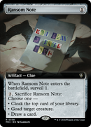 Ransom Note (MKC-358) [Murders at Karlov Manor Commander]: (Extended Art)