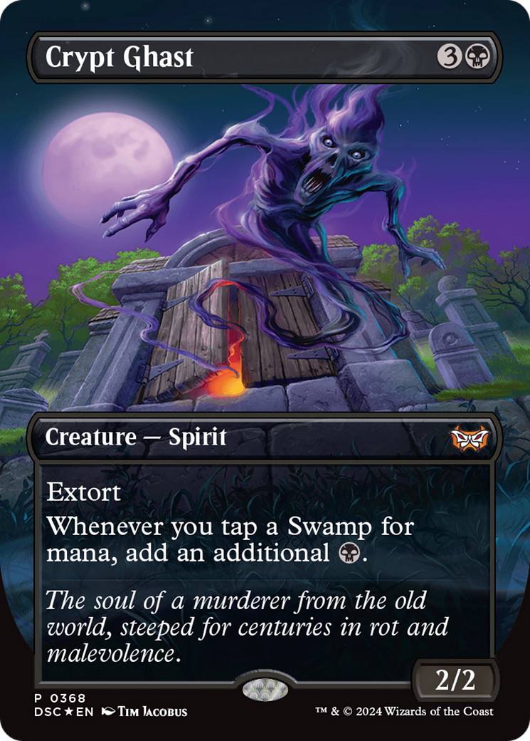 Crypt Ghast (DSC-368) [Duskmourn: House of Horror Commander] (Borderless) Foil