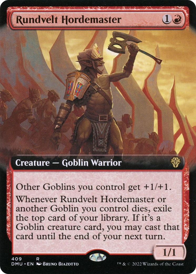Rundvelt Hordemaster (Extended Art) (DMU-409) [Dominaria United]