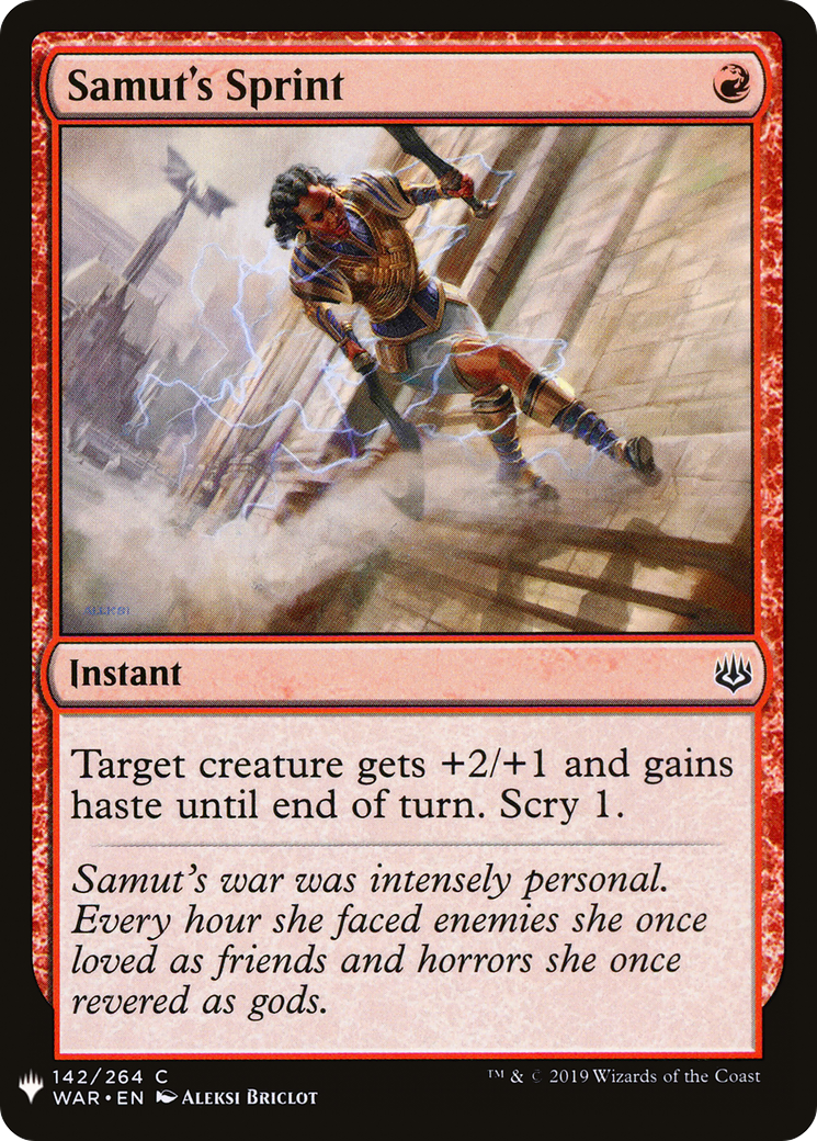 Samut's Sprint (LIST-WAR-142) [The List]