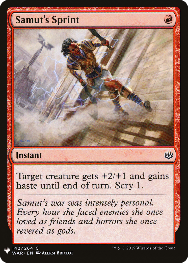 Samut's Sprint (LIST-WAR-142) [The List]