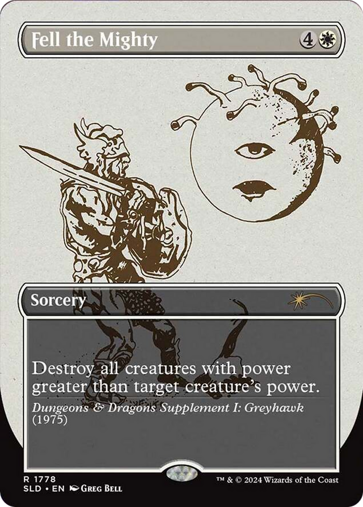 Fell the Mighty (SLD-1778) [Secret Lair Drop] (Borderless)