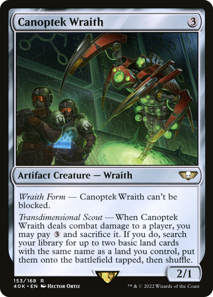 Canoptek Wraith (40K-153) [Warhammer 40,000 Commander]