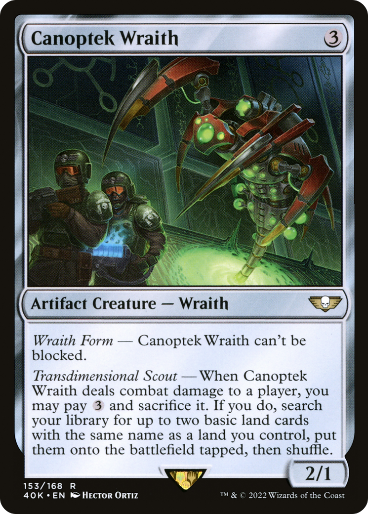 Canoptek Wraith (40K-153) [Warhammer 40,000 Commander]