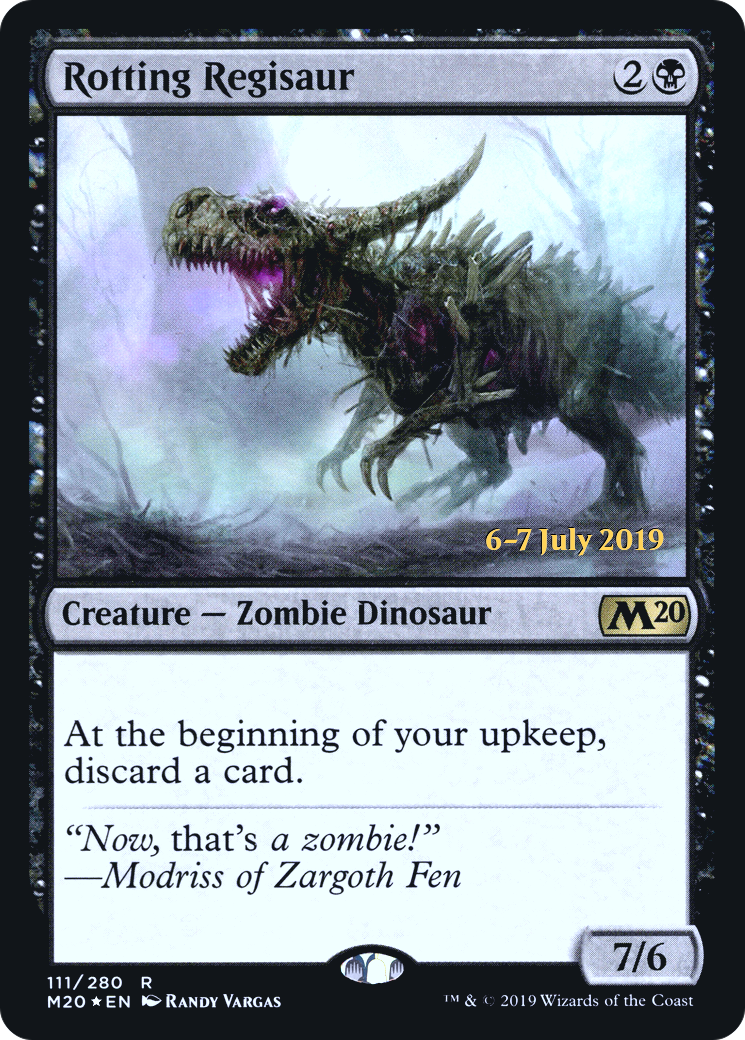 Rotting Regisaur (PRE-111S) [Core Set 2020 Promos] Foil