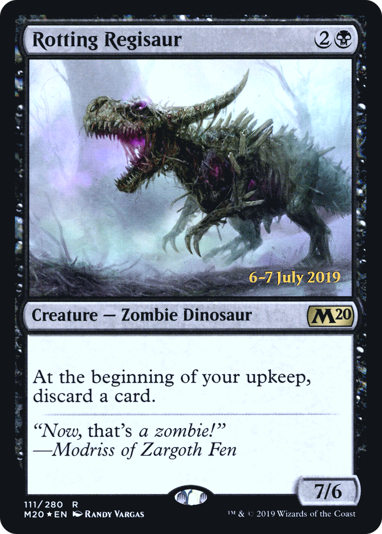 Rotting Regisaur (PRE-111S) [Core Set 2020 Promos] Foil