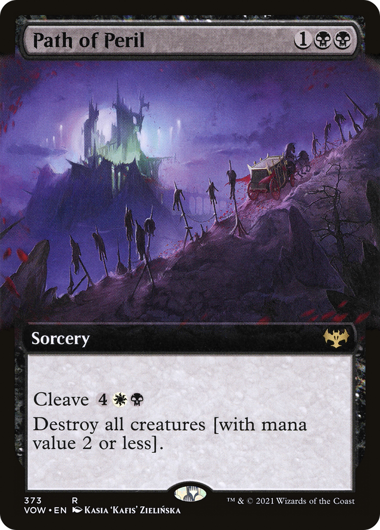 Path of Peril (VOW-373) [Innistrad: Crimson Vow]: (Extended Art) Foil