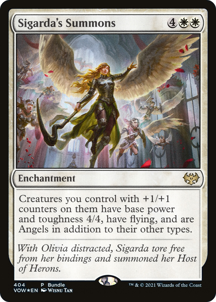 Sigarda's Summons (VOW) (UMP-404) [Innistrad: Crimson Vow] Foil