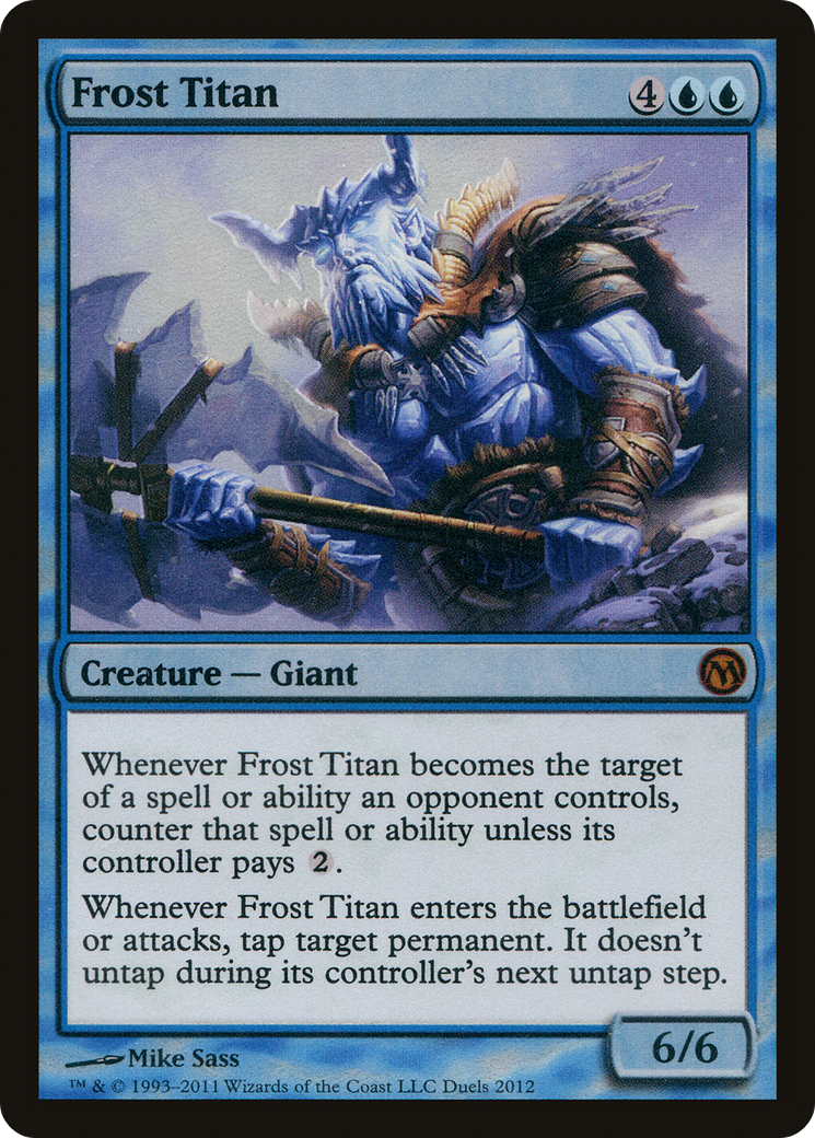 Frost Titan (MEDIA-001) [Duels of the Planeswalkers 2012 Promos] Foil