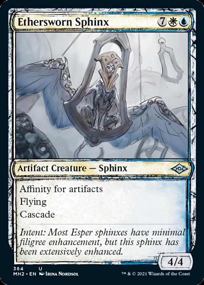 Ethersworn Sphinx (MH2-364) [Modern Horizons 2]: (Showcase) Foil