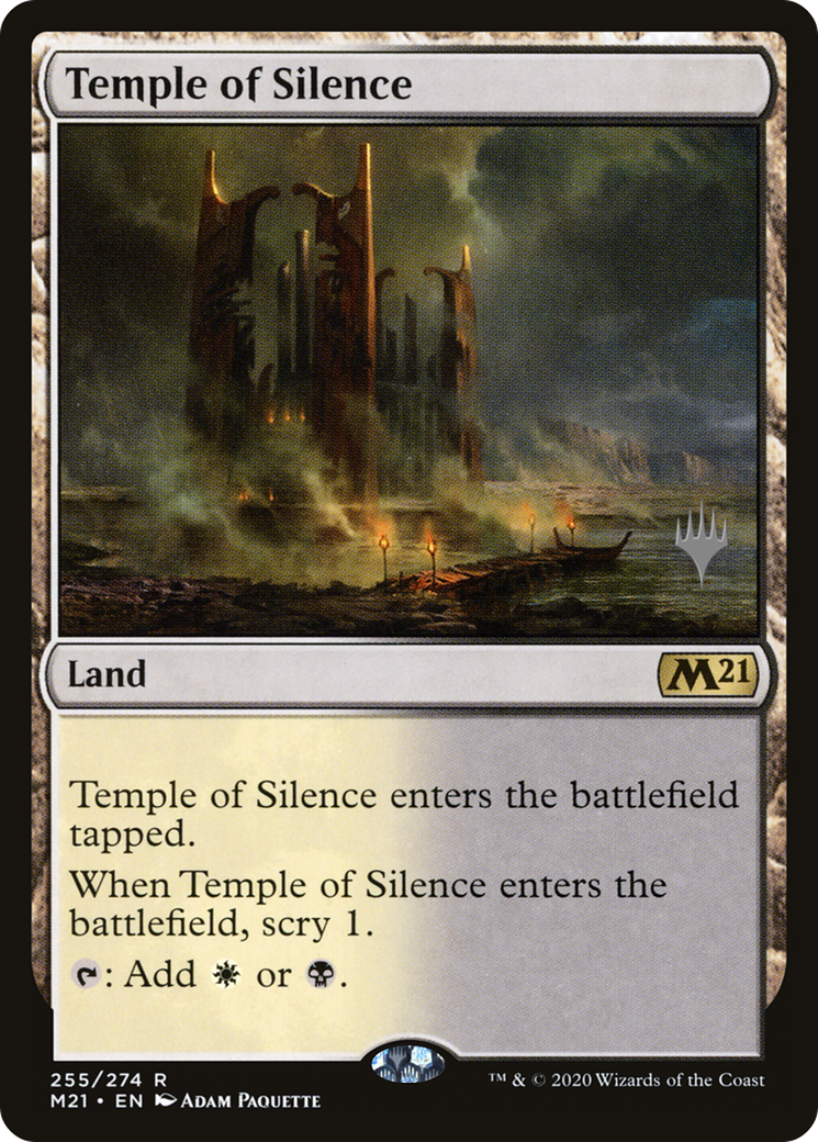 Temple of Silence (PPM21-255P) [Core Set 2021 Promos] Foil